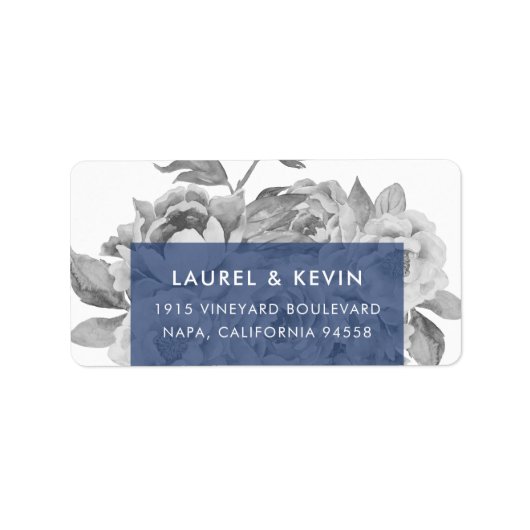 Etiketten van het Adres van de  Floral Terugkeer | (Voorkant)