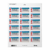 Etiketten van het Adres van de Terugkeer van de Be (Full Sheet)