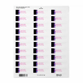 Etiketten van het Adres van de Terugkeer van de br (Full Sheet)