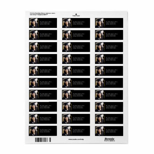 Etiketten van het Adres van het Adres van de Terug (Full Sheet)