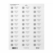 Etiketten van het Adres van het Bedrijfs van de do (Full Sheet)