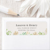 Etiketten van het het Adres van de Floral van de l (Insitu)