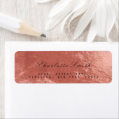 Etiketten van het koper Roos Gold Glass Metal Retu (Insitu)