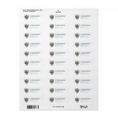 Etiketten van het Succulente Adres van de Terugkee (Full Sheet)