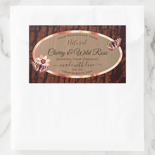 Etiketten van houtkorrels en van bomen (Tas)