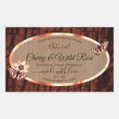 Etiketten van houtkorrels en van bomen (Voorkant)