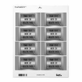 Etiketten van metaal op de douaneplaat (Full Sheet)