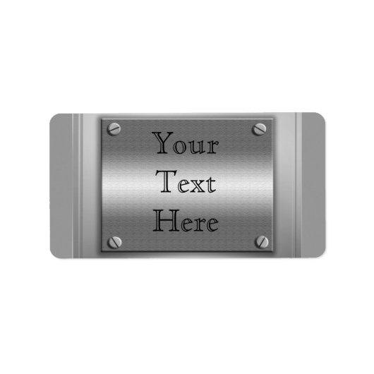 Etiketten van metaal op de douaneplaat (Voorkant)