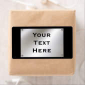 Etiketten van metaal op de douaneplaat (Insitu)