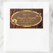 Etiketten van natuurbruin hout, korrelschors (Tas)