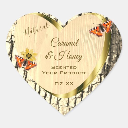 Etiketten van natuurbruin hout, korrelschors (Voorkant)