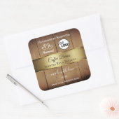 Etiketten van natuurhartige houtkorrels Gold Decor (Envelop)