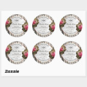 Etiketten van natuurlijke bomen Bark White Wood Pr (Vel)