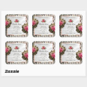 Etiketten van natuurlijke boomschors Witte houtkor (Vel)