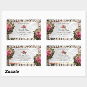 Etiketten van natuurlijke boomschors Witte houtkor (Vel)