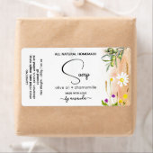 Etiketten van olijfolie en zeep van kamille (Insitu)