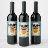 Etiketten van Pug Life fles (Flessen)