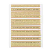 Etiketten van rode klaverhoning met bewijs van dek (Vel)