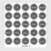 Etiketten van schol van karton sticker (Vel)