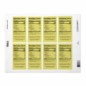 Etiketten van waterwitte honingpot (Full Sheet)