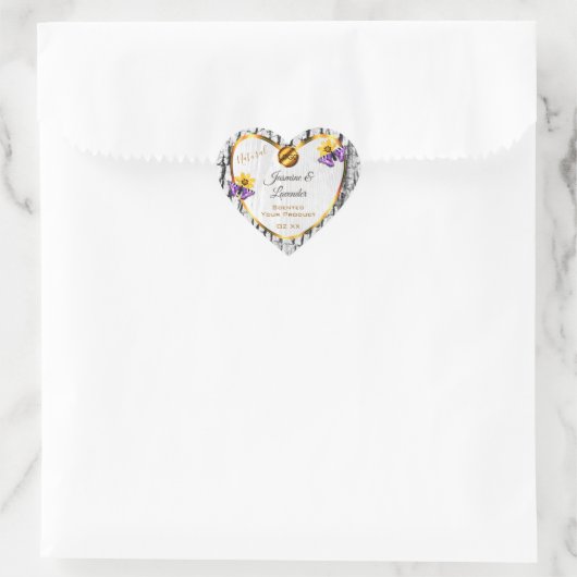 Etiketten van witte houtkorrel - Bark - Product to (Tas)