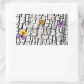 Etiketten van witte houtkorrel - Bark - Product to (Tas)