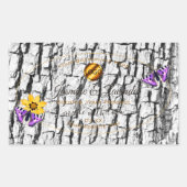 Etiketten van witte houtkorrel - Bark - Product to (Voorkant)