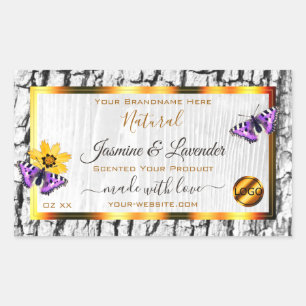 Etiketten van witte houtkorrel - Bark - Product to