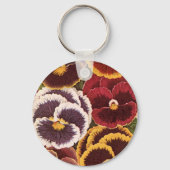 etiketten van zaadverpakkingen, tuinpootbloemen sleutelhanger (Voorkant)