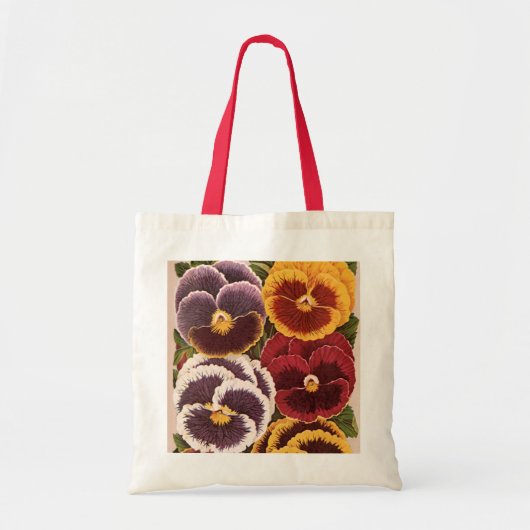  etiketten van zaadverpakkingen, tuinpootbloemen tote bag (Voorkant)