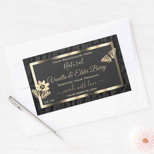 Etiketten van zwarte-boomschors en houtachtige kor (Envelop)