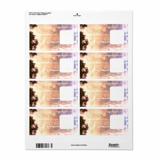 ETIKETTEN VERZENDING COOL ECO STYLE DESIGN (Full Sheet)