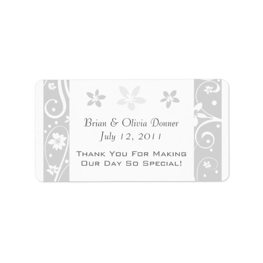 Etiketten voor aangepaste bruiloft (Voorkant)