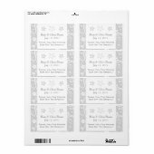 Etiketten voor aangepaste bruiloft (Full Sheet)