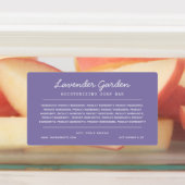 Etiketten voor aangepaste kleurscript voor ingredi labels (Aangebracht)