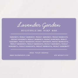 Etiketten voor aangepaste kleurscript voor ingredi labels