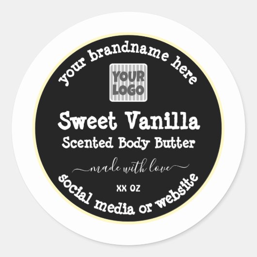 Etiketten voor aangepaste Logo-productverpakking G (Voorkant)