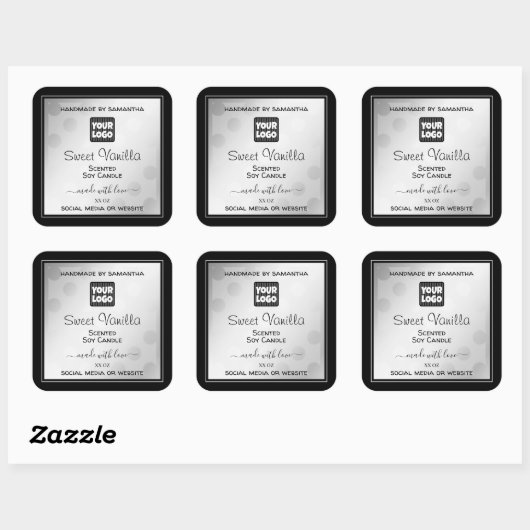 Etiketten voor aangepaste Logo-productverpakking S (Vel)