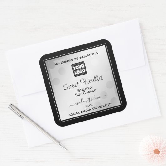 Etiketten voor aangepaste Logo-productverpakking S (Envelop)