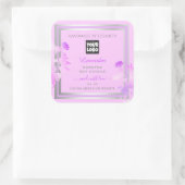 Etiketten voor aangepaste Logo Verpakking Paars Si (Tas)