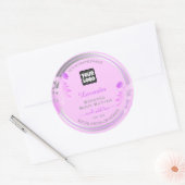 Etiketten voor aangepaste Logo Verpakking Paars Si (Envelop)