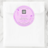 Etiketten voor aangepaste Logo Verpakking Paars Si (Tas)