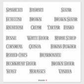 Etiketten voor aangepaste panteropslagkoolstofhoud sticker (Vel)