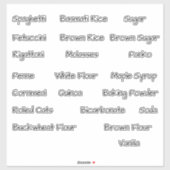 Etiketten voor aangepaste panteropslagkoolstofhoud sticker (Vel)