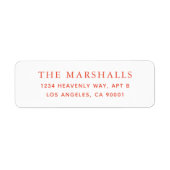 Etiketten voor aangepaste retouradressen (Voorkant)