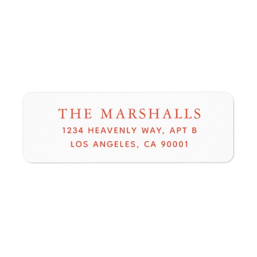 Etiketten voor aangepaste retouradressen (Voorkant)