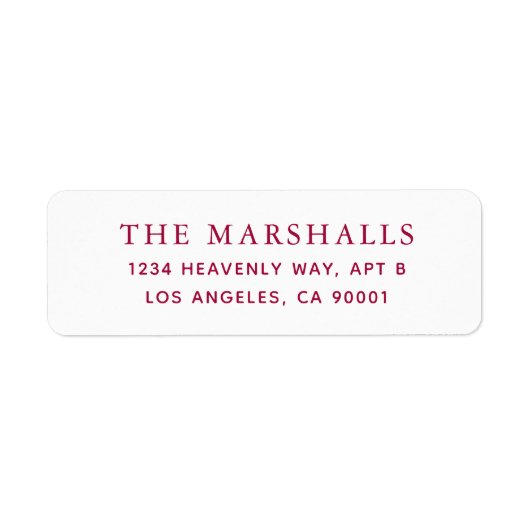 Etiketten voor aangepaste retouradressen (Voorkant)