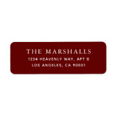 Etiketten voor aangepaste retouradressen (Voorkant)