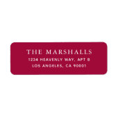 Etiketten voor aangepaste retouradressen (Voorkant)