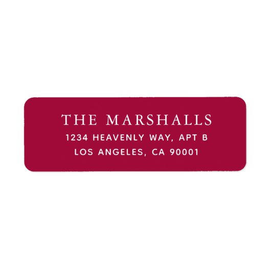 Etiketten voor aangepaste retouradressen (Voorkant)